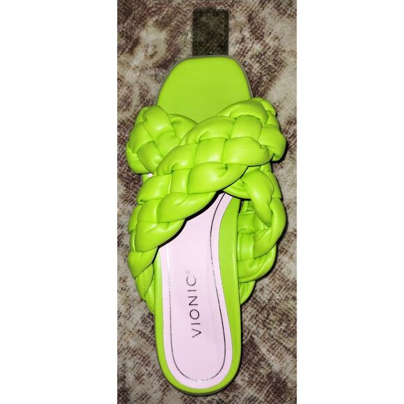 Vionic Kalina Women's Slide Braided Sandals Lime Green NWoT (Size 8) - Picture 6 of 6